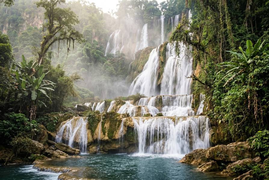 Thi Lo Su Waterfall